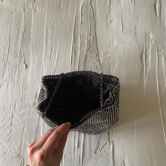 Silver Purse Metallic Small Night Out Shoulder Bag NEW!! - Picture 5 of 6